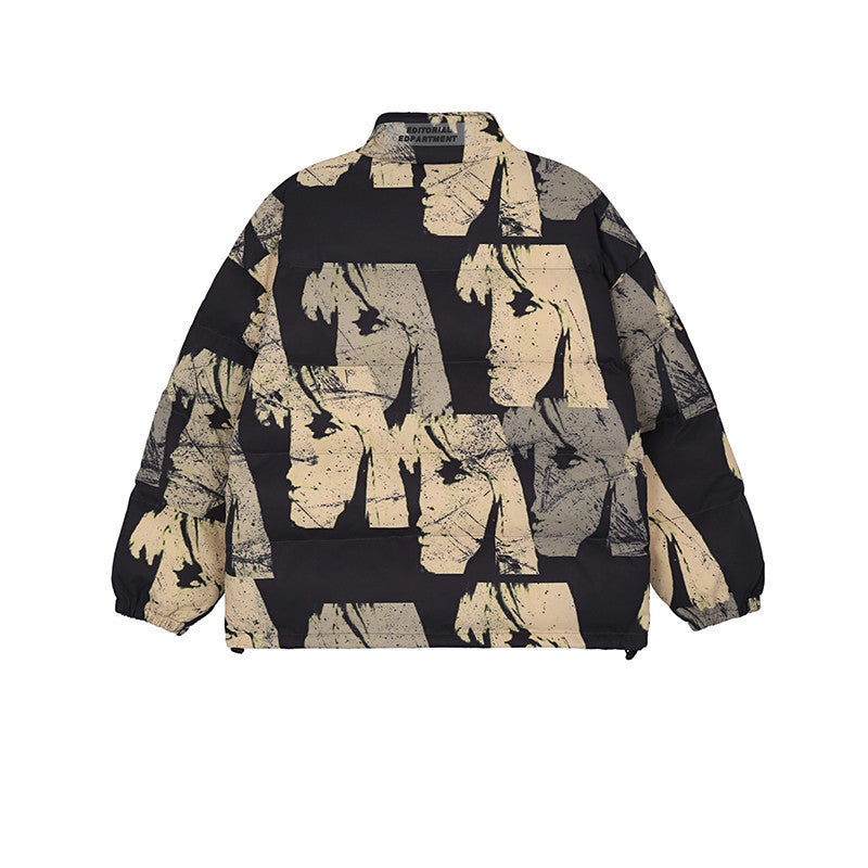 Dark Tide Brand Cartoon Print Cotton Jacket - Bellarte Enchanté Dark Tide Brand Cartoon Print Cotton Jacket